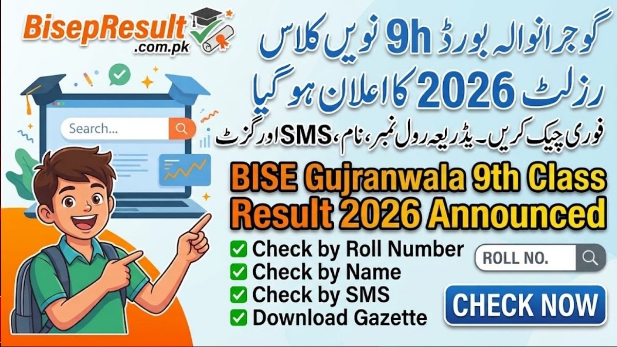 BISE GRW 9th Class Result 2026 - Check by Roll Number, Name, SMS and Gazette